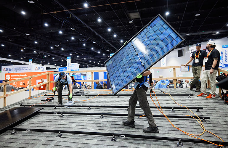 Michigan Solar Solutions brings its team to San Diego to show what the Midwest has to offer